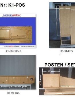 Möbelposten Knaus gebraucht für Selbstausbauer (4-tlg) - Schotten Zentrum