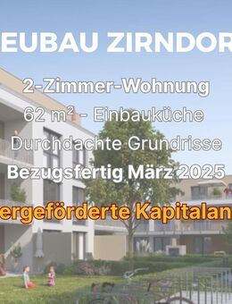 Bezugsfertige Kapitalanlage Zirndorf: 2-Zi., 62,9 qm, Einbauküche, 5 % AfA - Zirndorf