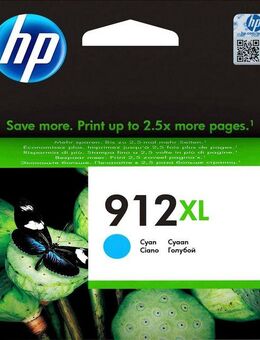 HP hp 912XL Tintenpatrone (original Druckerpatrone 912 cyan)