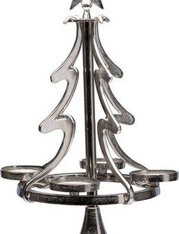 my home Adventsleuchter Tannenbaum, Weihnachtsdeko (1 St), Kerzenständer aus Aluminium, Höhe 86 cm