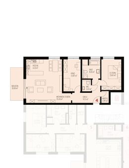 Neubau: 3-Zimmer Obergeschos mit Balkon im Kanderhof, Binzen Nr.4 - VERKAUFT - Binzen