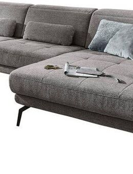 Die PlanBar Ecksofa MP-IN20126 L-Form mit Federkern-Polsterung, mit Kopfteilverstellung, optional Sitztiefen- & Armteilverstellung