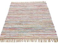 carpetfine Teppich Kelim Chindi, Wendeteppich, rechteckig, Höhe: 6 mm, handgewebt, Fleckerlteppich mit Fransen, auch vielen in Läufergrößen