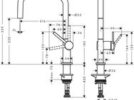 hansgrohe Küchenarmatur Talis M54 U 220 1 Strahlart