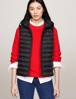 Tommy Hilfiger Steppweste LW PADDED GLOBAL STRIPE VEST (Global Serie TH WOMEN) Reißverschlusstaschen
