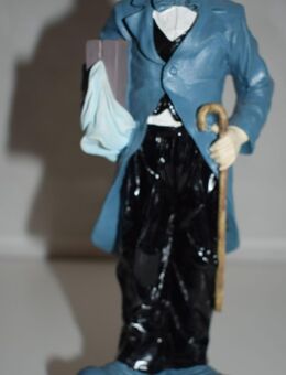 HERR MIT STOCK Keramik massiv 23 cm Deko Figur !NEU! - Ochsenfurt