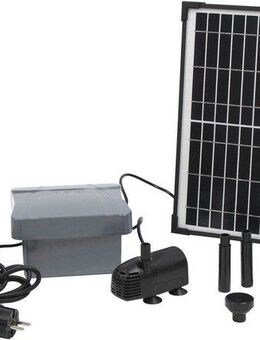 Ubbink Springbrunnenpumpe SolarMax 600 Accu inkl. PowerControl (12-tlg), Hybrid-Funktion