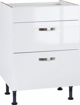 KOCHSTATION Kochfeldumbauschrank KS-Cara Breite 60 cm, mit Vollauszügen und Soft-Close-Funktion