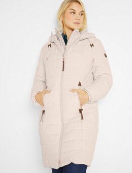 bonprix Steppmantel mit Kapuze, Stehkragen, 2-Wege-Reißverschluss