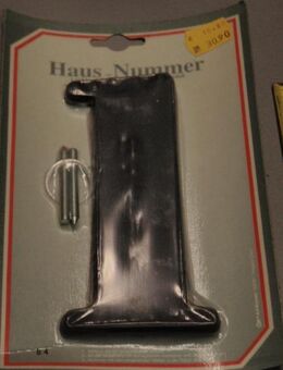 Hausnummer 1,groß,schwarz - Ulmen Ulmen