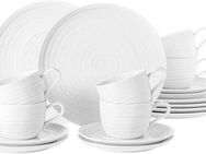 Seltmann Weiden Kaffeeservice Geschirr-Set, Service Terra (18-tlg), 6 Personen, Porzellan, wunderschöne Farbglasur, Made in Germany, 18 Teile, für 6 Personen