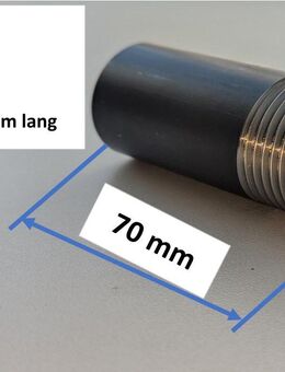 Rohrnippel aus Stahlrohr Ø 33,4 x 5 70 mm lang 1" AG 20 mm lang - Leopoldshöhe