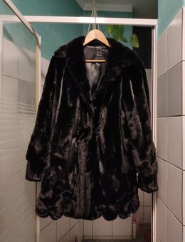 Damen Lederwintermantel mit Fellimitat - Berlin