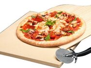 AEG Pizzastein A9OZPS1, (Set, 3-St., Pizza Set bestehend aus Pizza Stein, Holzbrett, Schneidewerkzeug)