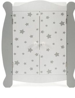 CHIC2000 Puppenkleiderschrank Stars Grau