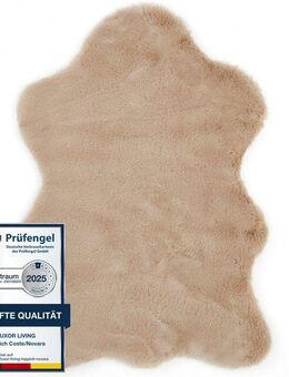 LUXOR living Fellteppich Novara, fellförmig, Höhe: 30 mm, Kunstfell, weiche Kaninchenfell-Haptik, waschbar, auch als 2er Set