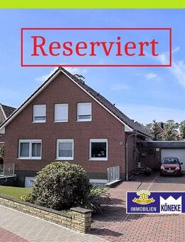 Sehr gepflegt, Wohnhaus mit Einliegerwohnung, Vollkeller & Garage! - Sulingen