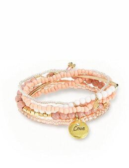 LASCANA Armketten Set, elastisches Armband mit Anhänger, Armband Set