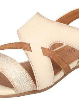 Mustang Shoes Sandalette, Sandalette, Festtagsschuh mit Metallic-Einsätzen