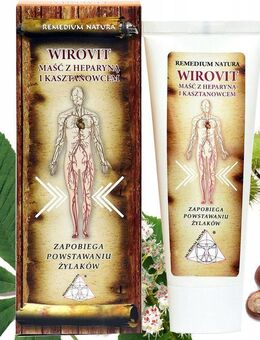 Wirovit - Effektive Salbe gegen Krampfadern mit Heparin und Rosskastanie, 75 ml Set52425 - Wuppertal