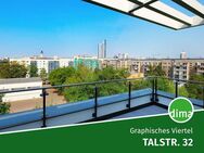 Vermietetes Traum-Penthouse mit 2 Dachterrassen, Oberlichtern, HWR, Abstellraum, Stellplatz u.v.m. - Leipzig