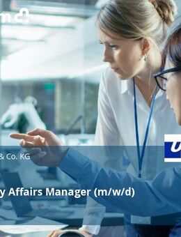 Regulatory Affairs Manager (m/w/d) - Ulm
