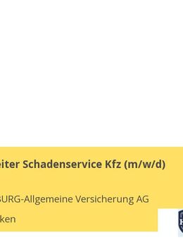 Sachbearbeiter Schadenservice Kfz (m/w/d) - Saarbrücken