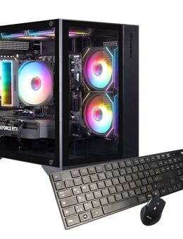 GAMEMAX Infinity Mini BK 7616 AMD Ryzen 5 5500 RTX 5050 32GB DDR4 1TB SSD Gaming-PC (AMD Ryzen 5 5500, RTX 5050, 32 GB RAM, 1000 GB SSD, Luftkühlung, Windows 11)