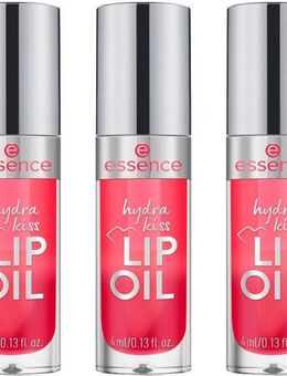 Essence Lipgloss hydra kiss LIP OIL, 3-tlg., mit hochglänzendem Finish