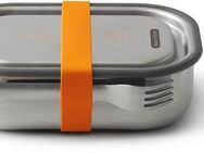 black+blum Lunchbox, Edelstahl, (1-tlg), mit Silikon-Ventil, Gabel und Gurt, 1000 ml