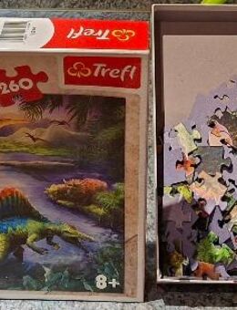Trefl Puzzle 260 Teile 4 € VB Dino Motiv 60x48 cm vollständig aber gebraucht OHZ VS möglich - Osterholz-Scharmbeck Zentrum