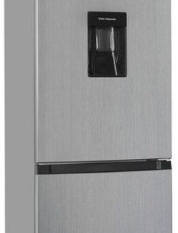 exquisit Kühl-/Gefrierkombination KGC265-70-WS-040D inoxlook, 179,5 cm hoch, 55 cm breit, 260 Liter Nutzinhalt, Wasserspender, 4 Sterne Gefrieren