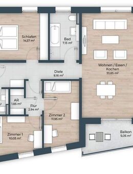 Lifestyle pur direkt am Marienbergpark – herrlich sonnig, traumhaft schön und zukunftssicher dank KfW 40 - Nürnberg