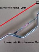Verchromter Mofa Piaggio Lenker in 8604