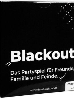 more is more Spiel Blackout Schwarze Edition, Partyspiel, Made in Europe