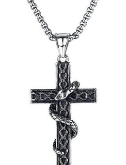 Firetti Kette mit Anhänger Schmuck Geschenk Cross Snake