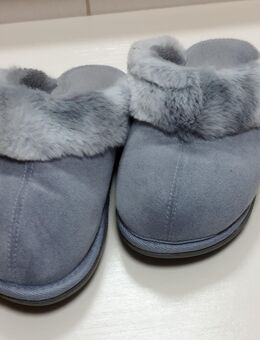 Damen - Hausschuhe - Schuhe grau Gr. 41 - Kerken