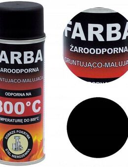 Hitzebeständige HANSA® Sprühfarbe – Schwarz, 800°C, 400 ml - Ingolstadt