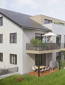 Moderne, schlüsselfertige Neubau-Eigentumswohnung - 2- Zimmer lichtdurchflutet, modern und zentral - Bad Schussenried