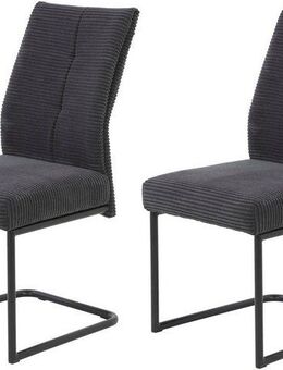 HELA Esszimmerstuhl Dagmar (Set, 2 St), Schwingstuhl mit bequemer Federkern Polsterung, Cord Bezug