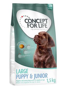1 kg / 1,5 kg Concept for Life zum Probierpreis! - 1,5 kg Large Puppy & Junior