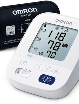 Omron Oberarm-Blutdruckmessgerät X3 Comfort, mit Bluthochdruckindikator