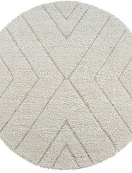 the carpet Teppich Bahar Shaggy, rund, Höhe: 30 mm, Shaggy eleganter Wohnzimmer Teppich Hochflor