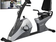 Skandika Ergometer Centaurus Heimtrainer mit Rückenlehne, Liege-Ergometer, bis 150 kg, 13kg Schwungmasse, 12 Trainingsprogramme, Bluetooth, App-Steuerung