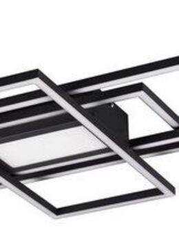 TRIO Leuchten LED Deckenleuchte MILA, Dimmfunktion, Memoryfunktion, Nachtlichtfunktion, LED fest integriert, Farbwechsler, Neutralweiß, Tageslichtweiß, Warmweiß, Deckenlampe inkl. Fernbedienung, dimmbar, 3000 - 6500K, 105xx42x6,5 cm
