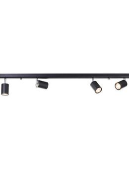 Brilliant Deckenstrahler Different, ohne Leuchtmittel, Spotbalken, 119 cm, 6x GU10, schwenkbar, Metall, schwarz