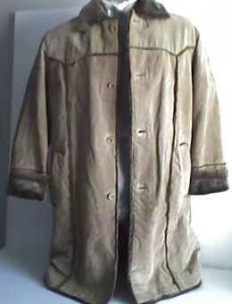 Ledermantel in Echtleder, Gr. 52, beige/braun, neu, NP 485,- Euro - Simbach (Inn)