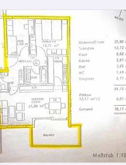 3 Zimmerwohnung in Esslingen Sulzgries 70qm - Esslingen (Neckar)