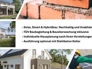 Moderne massive Hybrid Bauweise - Jetzt Effizienzhaus bauen und nachhaltig Kosten senken - Nürnberg