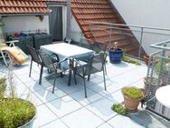 Schicke 4-Zimmer-Dachterrassen-Mais.wohnung m. EBK, Terrasse u. Balkon in Aussichtslage - Filderstadt